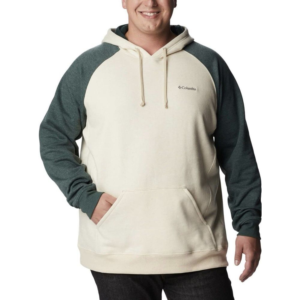 Columbia Men's XXL Hart Mountain II Hoodie Oatmeal Heather/ Spruce Heather - Picture 1 of 11